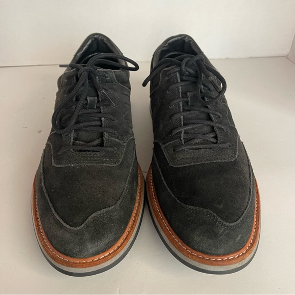 New Balance Classic Mens Suede Leather Oxford Shoes Black Size 10.5 - Picture 3 of 11